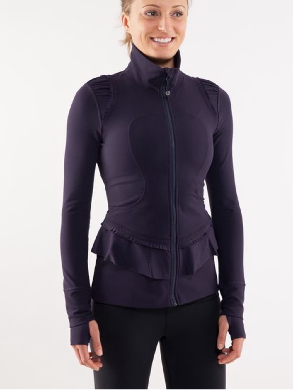 Lululemon City To Yoga Define Jacket in Deep Purple Sz 6